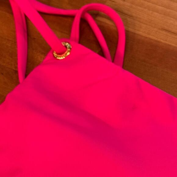 Ralph Lauren Womens Solids One Shoulder 1Piece Pink, 14 MSRP $135 - Picture 15 of 15